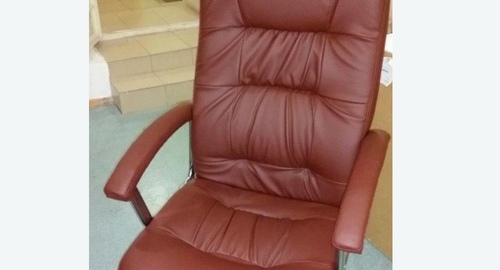 Обтяжка офисного кресла. Долинск